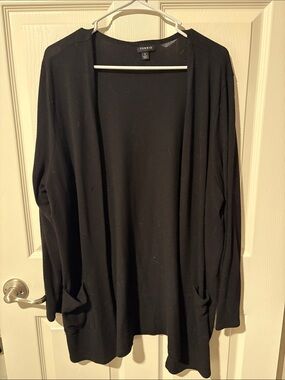 torrid Black Open-Front Cardigan